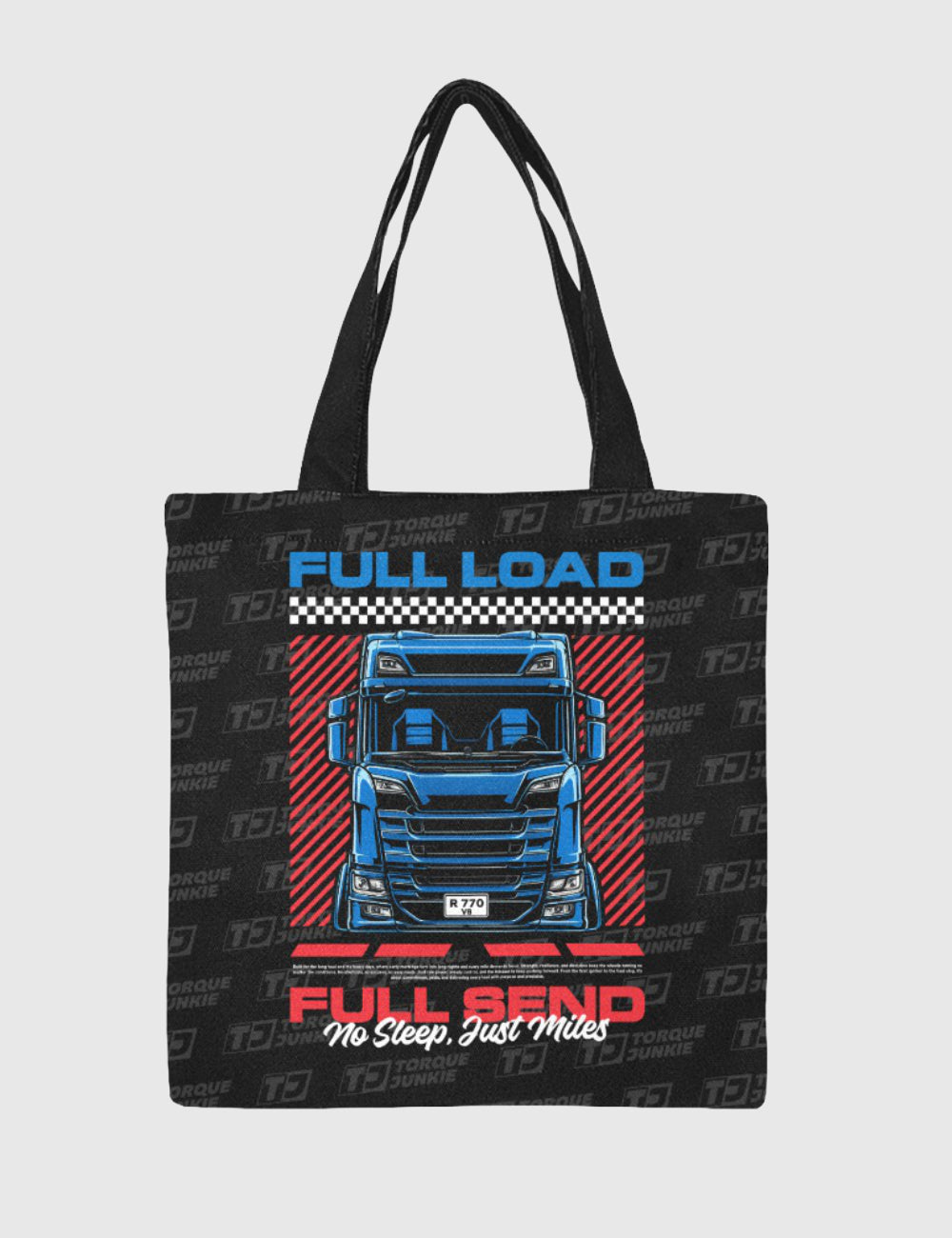 Full Load, Full Send Canvas Tote Bag