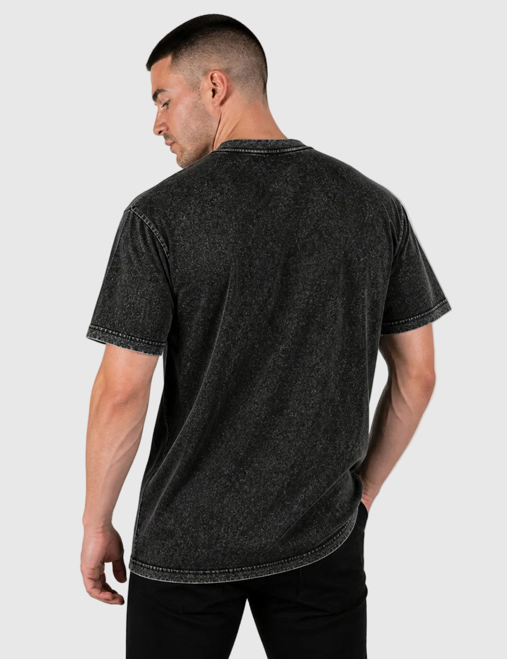 Keep Er Lit Washed T-Shirt - Charcoal