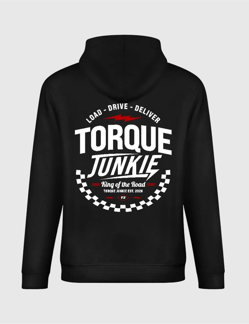 Load, Drive, Deliver Hoodie - Black
