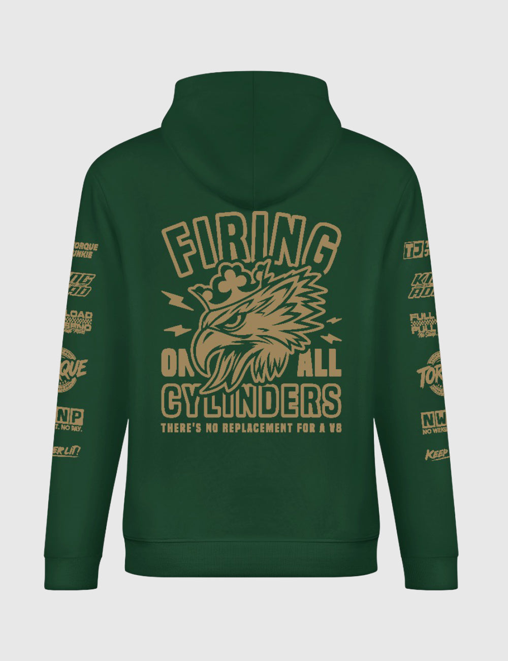 All Fired Up Hoodie - Dark Green