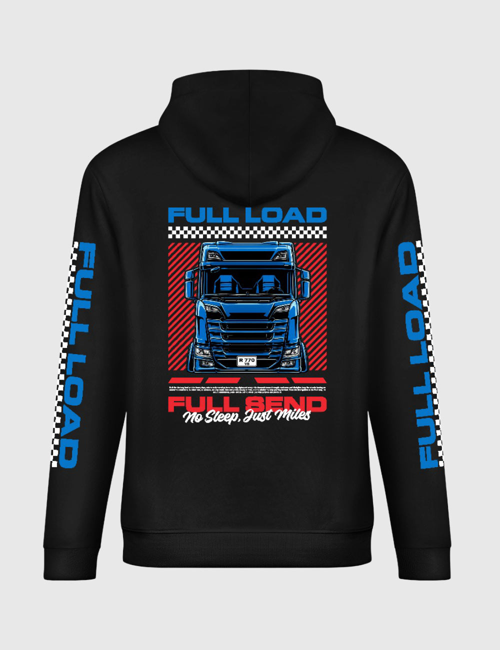 Women's Full Load, Full Send Hoodie - Black