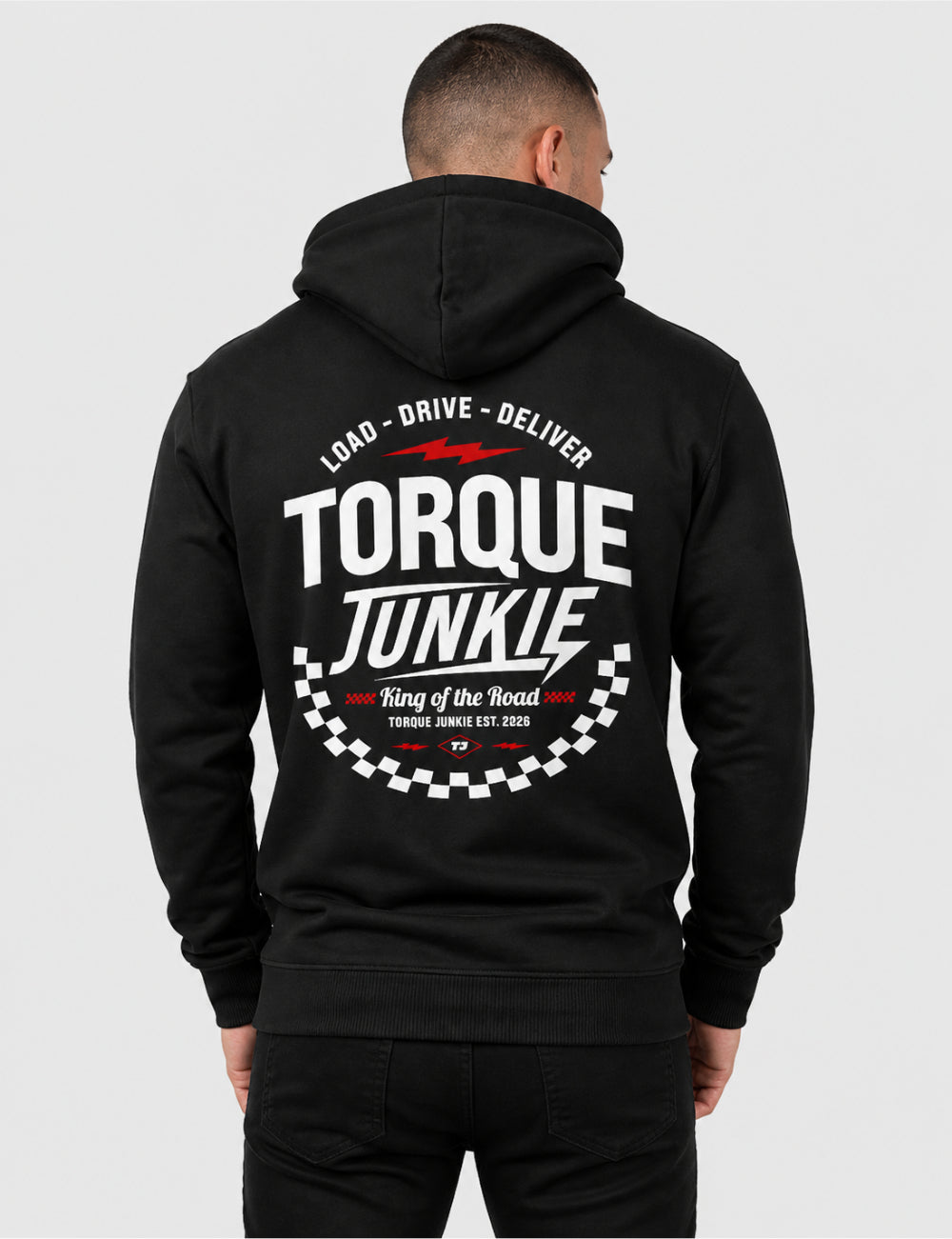 Load, Drive, Deliver Hoodie - Black