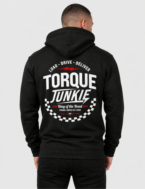 Load, Drive, Deliver Hoodie - Black