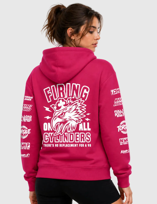 Women's All Fired Up Hoodie - Hot Pink