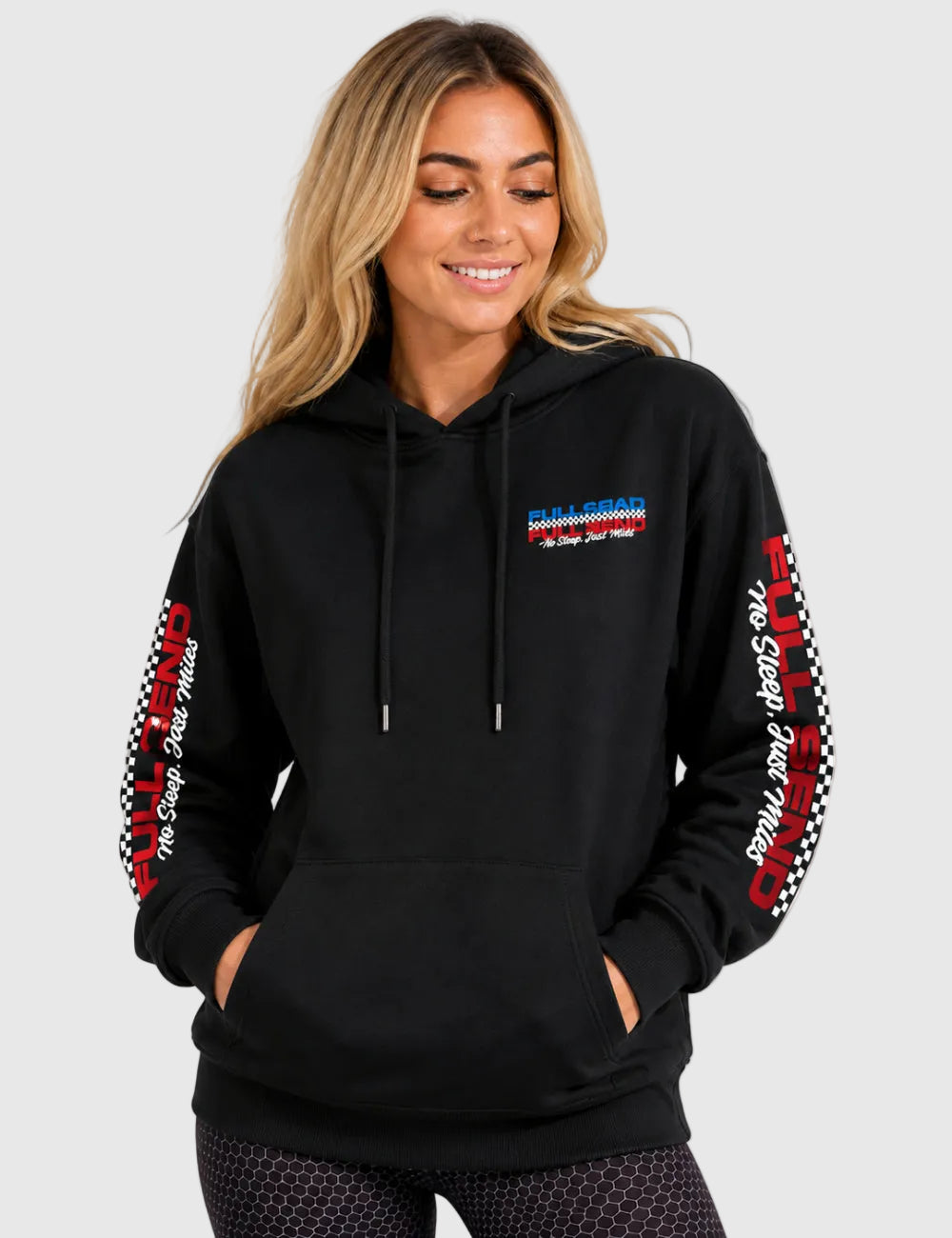 Women's Full Load, Full Send Hoodie - Black