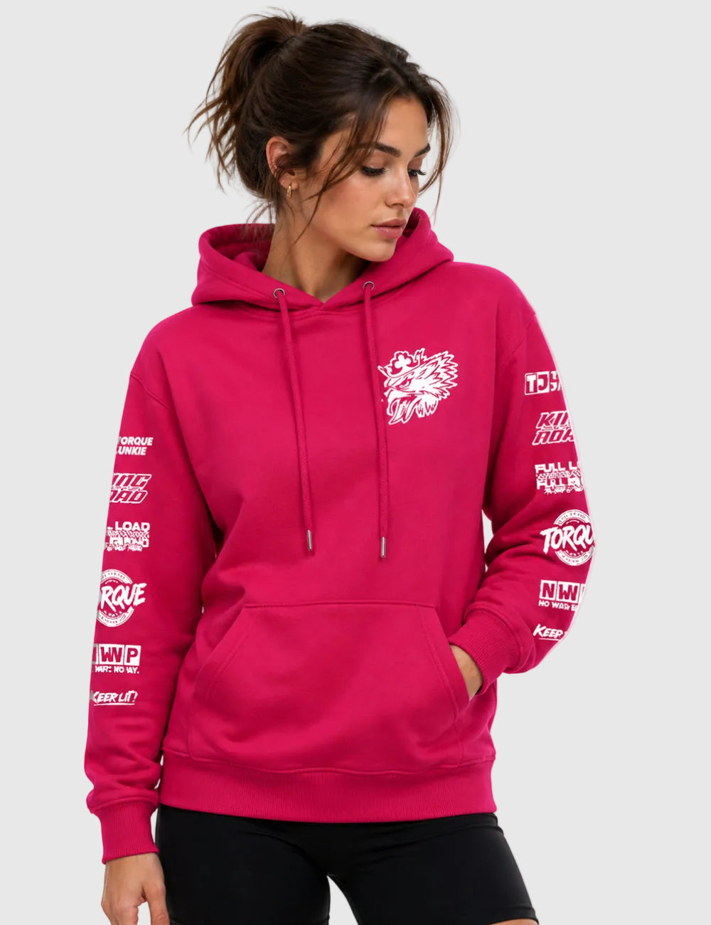 Women's All Fired Up Hoodie - Hot Pink
