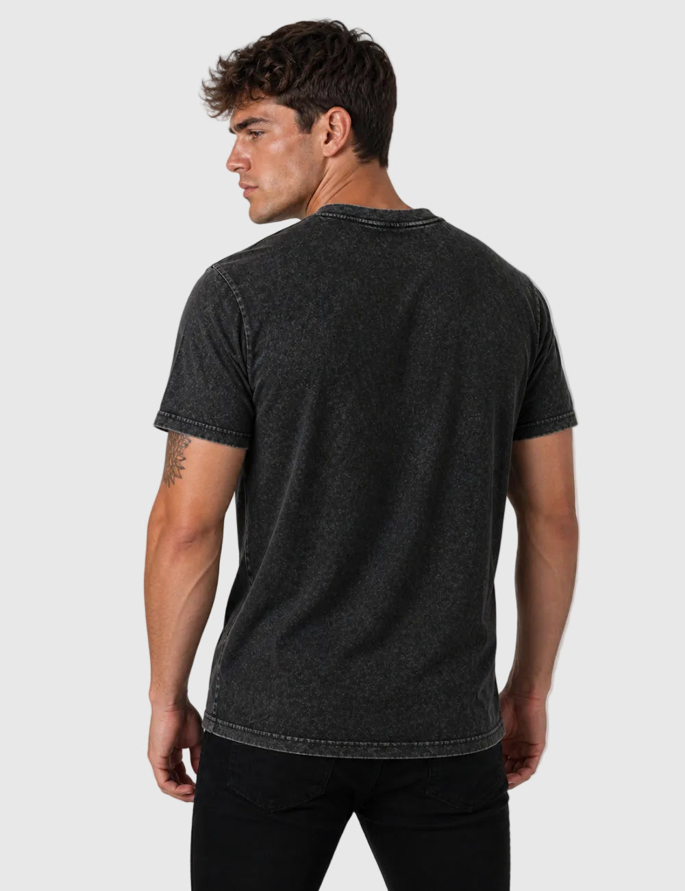 All Fired Up Washed T-Shirt - Charcoal