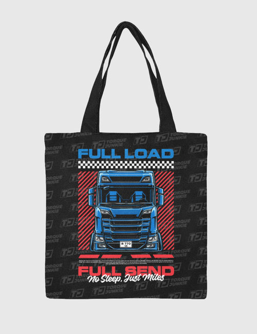 Full Load, Full Send Canvas Tote Bag